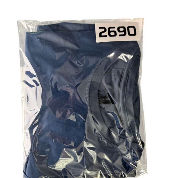 Johnnie-O Mens XL Blue Long Sleeve Graphic Pocket T-Shirt Surf Sunset Waves - Picture 10 of 10